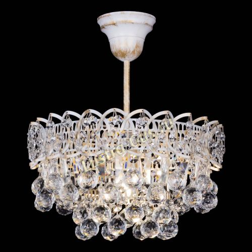 Люстра Астра шар №1 белая в Саратове Гусь Хрустальный