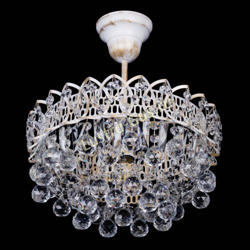 Люстра Астра шар №1 белая в Саратове Гусь Хрустальный