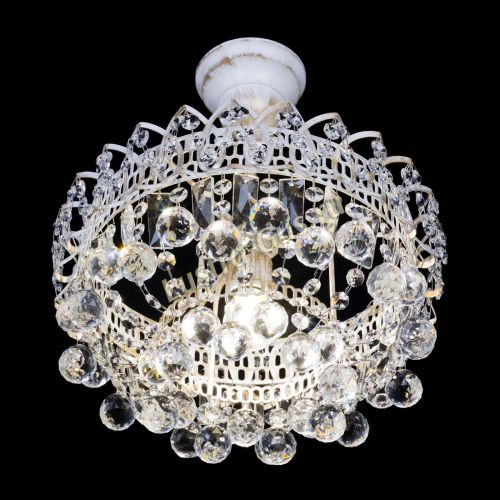 Люстра Астра шар №1 белая в Саратове Гусь Хрустальный