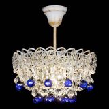 Люстра Астра шар №1 Синяя белая в Саратове