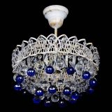 Люстра Астра шар №1 Синяя белая в Саратове