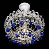 Люстра Астра шар №1 Синяя белая в Саратове