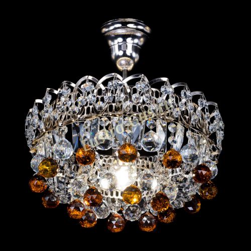 Люстра Астра шар чайная 1 лампа в Саратове Гусь Хрустальный