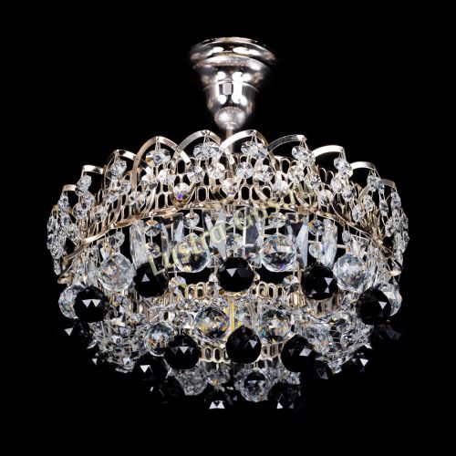 Люстра Астра шар черная 1 лампа в Саратове Гусь Хрустальный