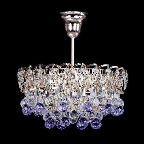 Люстра Астра шар фиолетовая 1 лампа в Саратове Гусь Хрустальный