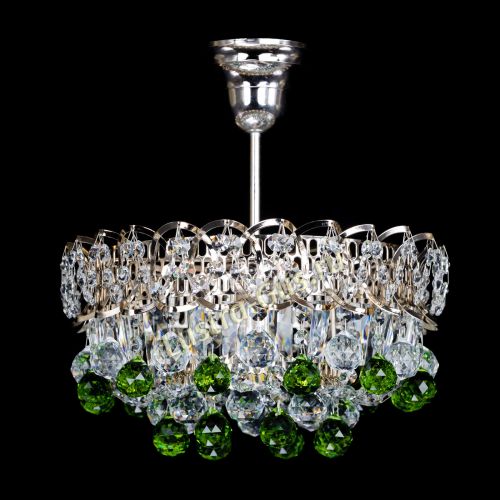 Люстра Астра шар зеленая 1 лампа в Саратове Гусь Хрустальный