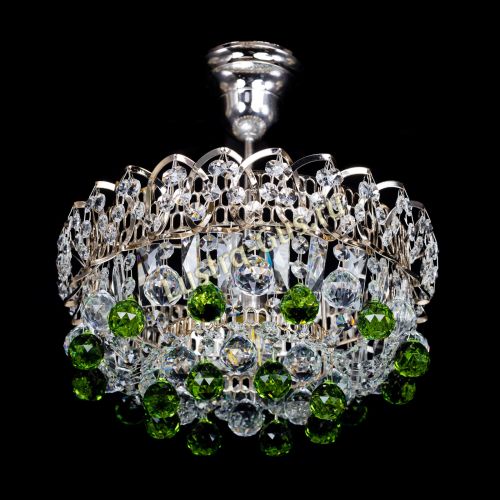 Люстра Астра шар зеленая 1 лампа в Саратове Гусь Хрустальный