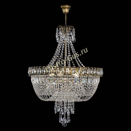 Люстра Астра Водопад №5 с подвесом под бронзу в Саратове Гусь Хрустальный