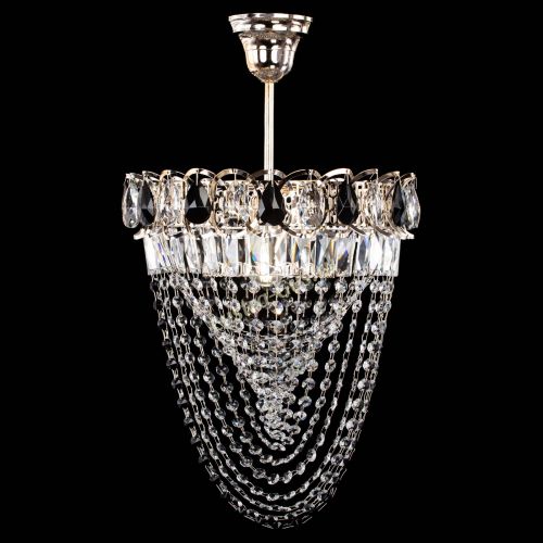 Люстра Астра Водоворот с подвесом №1 черная в Саратове Гусь Хрустальный