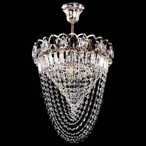 Люстра Астра Водоворот с подвесом №1 черная в Саратове Гусь Хрустальный