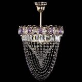 Люстра Астра Водоворот с подвесом №1 фиолетовая в Саратове