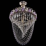 Люстра Астра Водоворот с подвесом №1 фиолетовая в Саратове