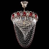 Люстра Астра Водоворот с подвесом №1 красная в Саратове