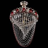 Люстра Астра Водоворот с подвесом №1 красная в Саратове