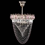 Люстра Астра Водоворот с подвесом №1 розовая в Саратове