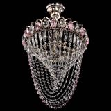 Люстра Астра Водоворот с подвесом №1 розовая в Саратове