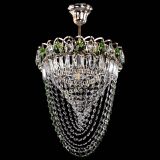 Люстра Астра Водоворот с подвесом №1 зеленая в Саратове