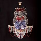 Люстра Черная Жемчужина красная в Саратове