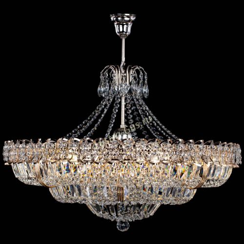 Люстра Двойное кольцо пластинка с подвесом (оптиконы) в Саратове Гусь Хрустальный