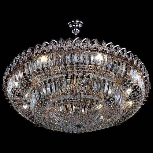 Люстра Двойное кольцо пластинка с подвесом (оптиконы) в Саратове Гусь Хрустальный