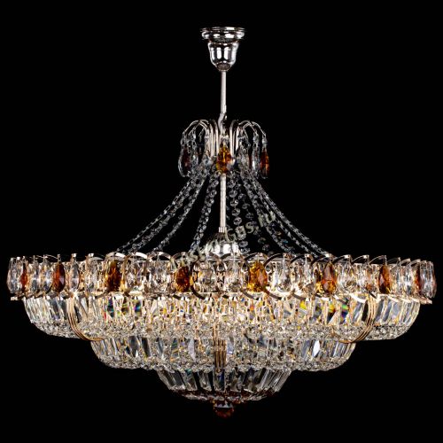 Люстра Двойное кольцо пластинка с подвесом Чайная в Саратове Гусь Хрустальный