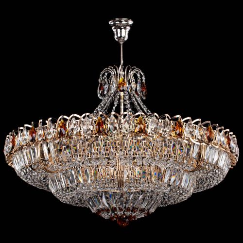 Люстра Двойное кольцо пластинка с подвесом Чайная в Саратове Гусь Хрустальный