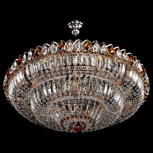 Люстра Двойное кольцо пластинка с подвесом Чайная в Саратове Гусь Хрустальный