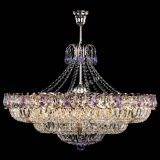 Люстра Двойное кольцо пластинка с подвесом Фиолетовая в Саратове