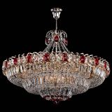 Люстра Двойное кольцо пластинка с подвесом Красная в Саратове