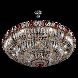 Люстра Двойное кольцо пластинка с подвесом Красная в Саратове