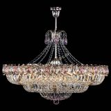 Люстра Двойное кольцо пластинка с подвесом Розовая в Саратове