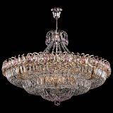 Люстра Двойное кольцо пластинка с подвесом Розовая в Саратове