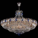 Люстра Двойное кольцо пластинка с подвесом Синяя в Саратове