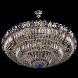 Люстра Двойное кольцо пластинка с подвесом Синяя в Саратове