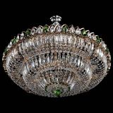 Люстра Двойное кольцо пластинка с подвесом Зеленая в Саратове