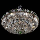 Люстра Двойное кольцо пластинка с подвесом Зеленая в Саратове