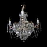 Люстра Элиза, 8 ламп, цвет - золото, Люстры Гусь Хрустальный