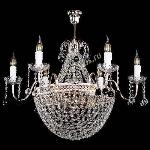 Люстра Елизавета №11 Венеция черная в Саратове Гусь Хрустальный