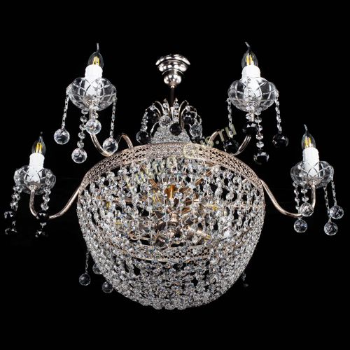 Люстра Елизавета №11 Венеция черная в Саратове Гусь Хрустальный