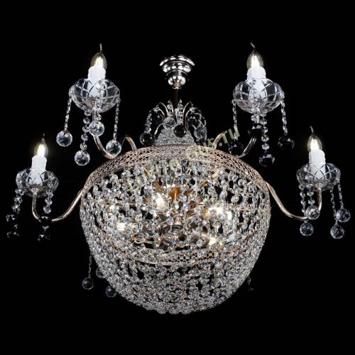 Люстра Елизавета №11 Венеция черная в Саратове Гусь Хрустальный