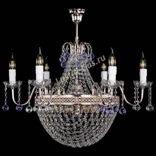 Люстра Елизавета №11 Венеция фиолетовая в Саратове Гусь Хрустальный