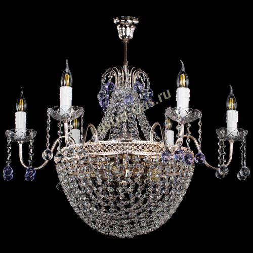 Люстра Елизавета №11 Венеция фиолетовая в Саратове Гусь Хрустальный