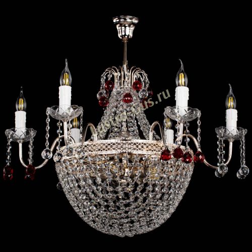 Люстра Елизавета №11 Венеция красная в Саратове Гусь Хрустальный