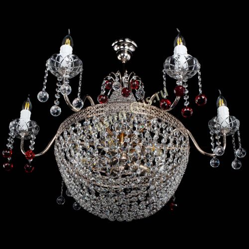 Люстра Елизавета №11 Венеция красная в Саратове Гусь Хрустальный