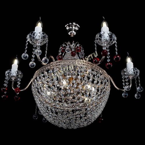 Люстра Елизавета №11 Венеция красная в Саратове Гусь Хрустальный