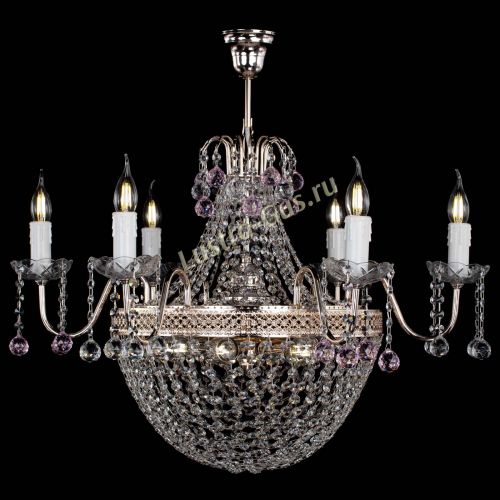 Люстра Елизавета №11 Венеция розовая в Саратове Гусь Хрустальный