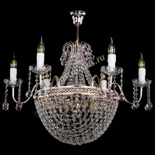 Люстра Елизавета №11 Венеция розовая в Саратове Гусь Хрустальный