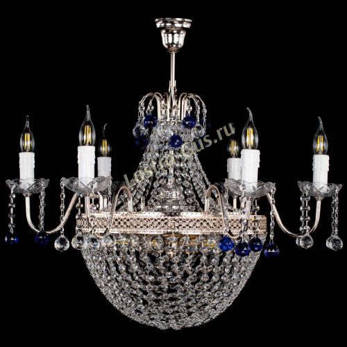 Люстра Елизавета №11 Венеция синяя в Саратове Гусь Хрустальный