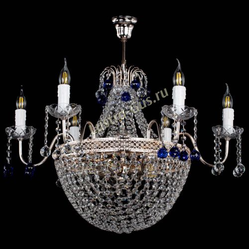 Люстра Елизавета №11 Венеция синяя в Саратове Гусь Хрустальный
