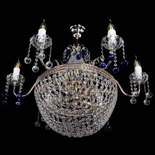 Люстра Елизавета №11 Венеция синяя в Саратове Гусь Хрустальный